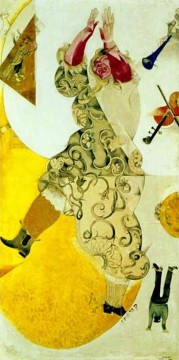 Panel de danza para el Teatro Judío de Moscú témpera gouache y caolín contemporáneo Marc Chagall Pinturas al óleo